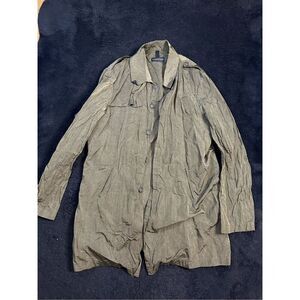 Aquarama Made In Italy Lightweight Trench Coat Men’s Large/XL B26 Rockabilly